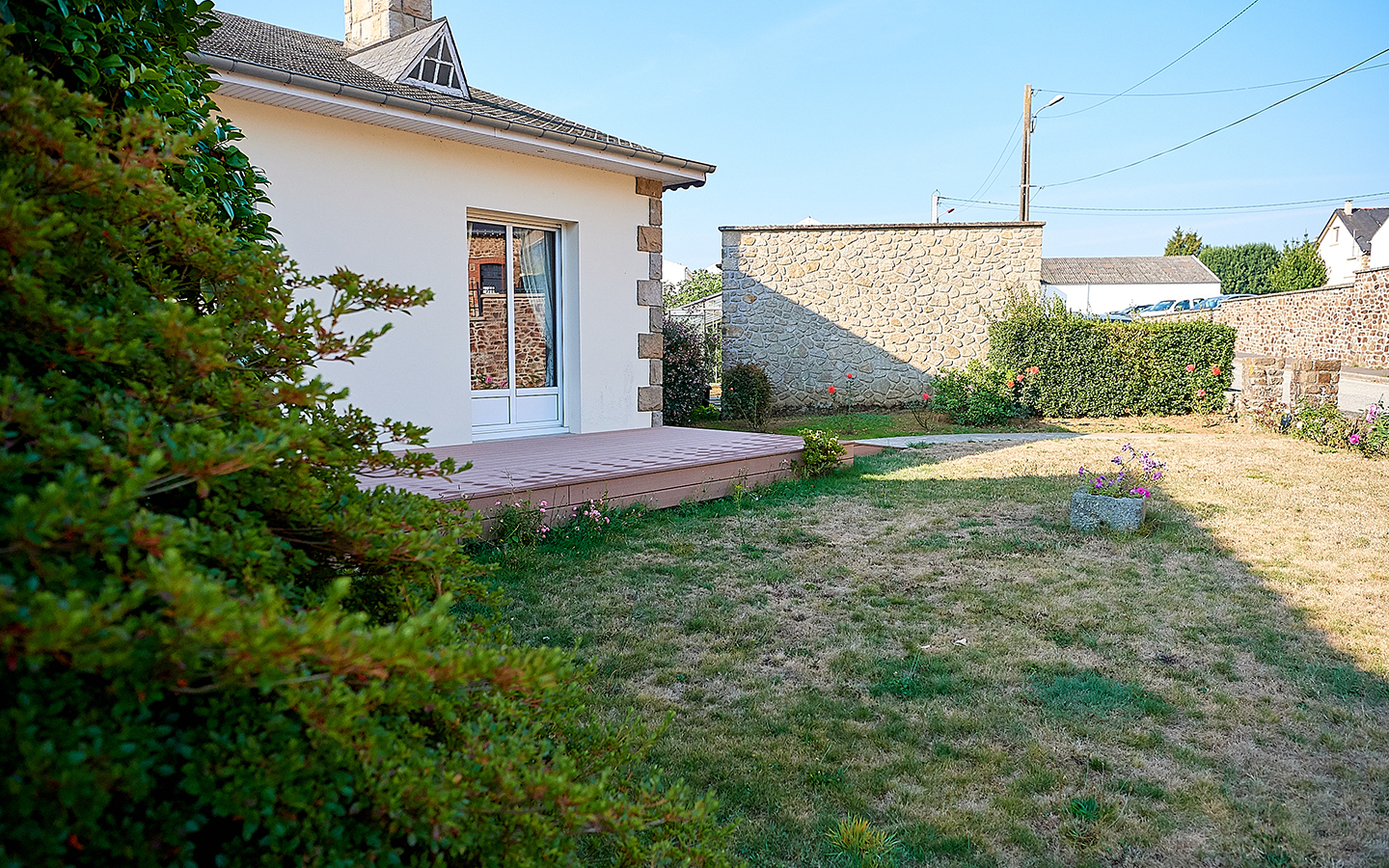 Christophe Comte, terrasse en bois en Mayenne